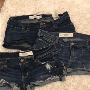 Lot of 3 A&F Jean shorts!